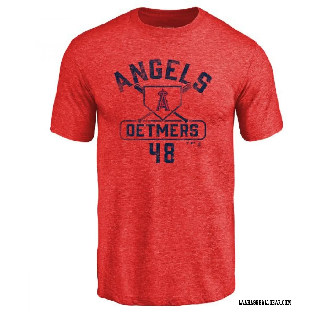 Women's Chase Silseth Los Angeles Angels Backer Slim Fit T-Shirt - Ash